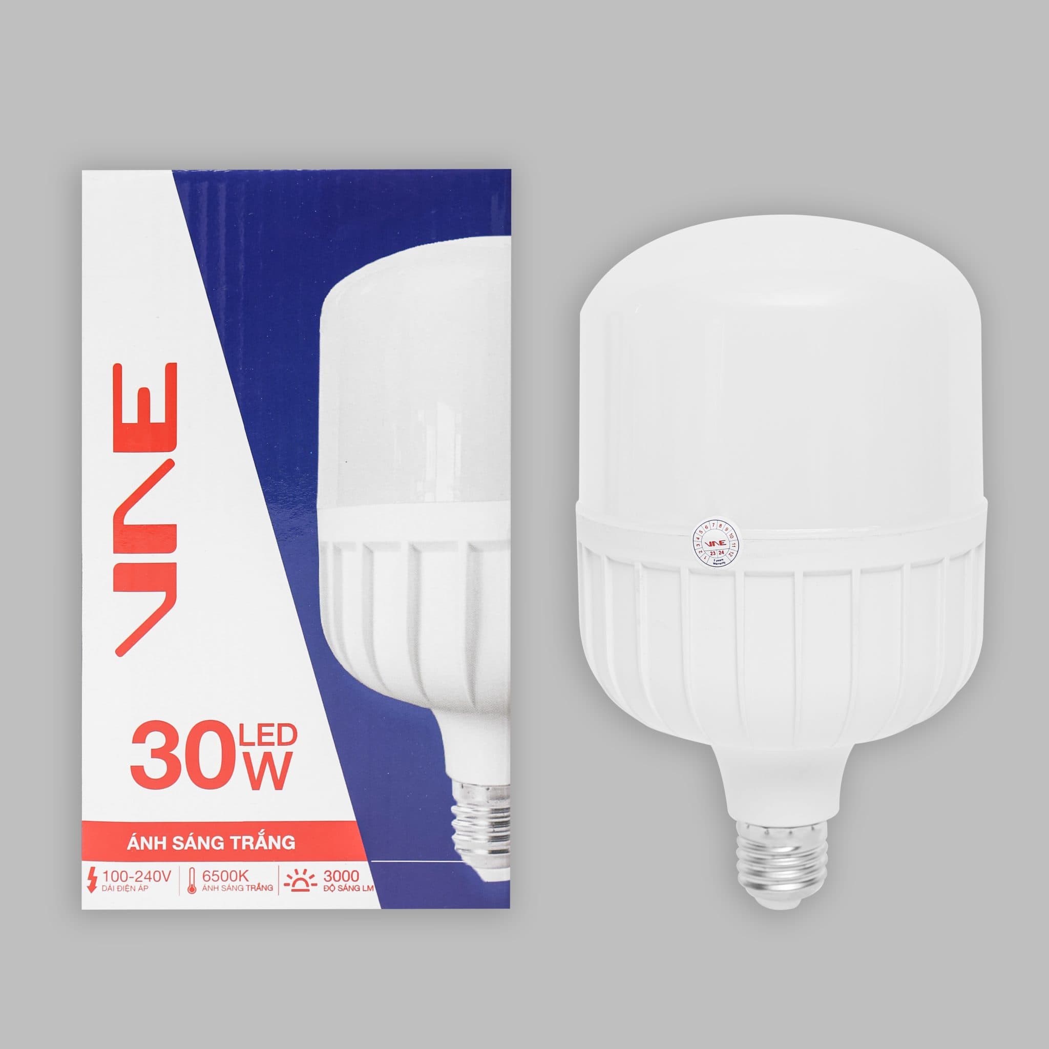 Bóng LED trụ 6500K 30W